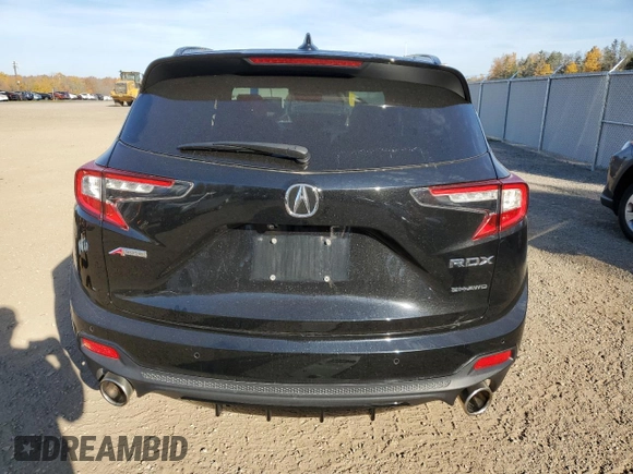 2022 Acura RDX w/A-Spec Package with VIN 5J8TC2H65NL802821, listed as a Copart auction lot 77008644 with 47,393 mi miles and Salvage Title. Bid and sale history available at carsss.com. Image 6.