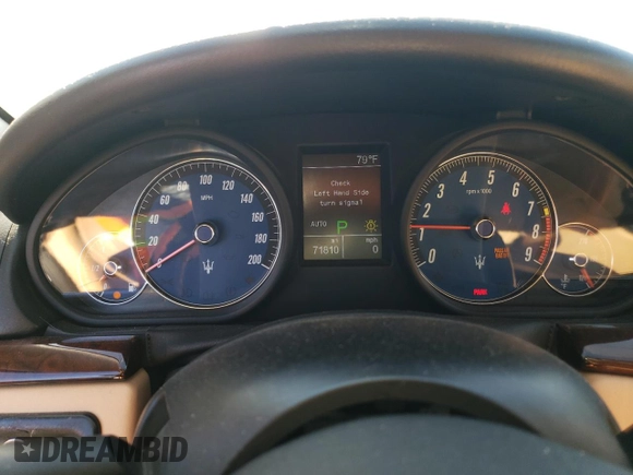 2009 Maserati GranTurismo с VIN ZAMGJ45A190042805, выставлен на аукционе Copart как лот 70785674 с пробегом 71 810 миль миль и Списание • Salvage title. История ставок и продаж доступна на DreamBid. Изображение 9.