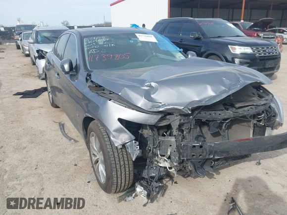 2015 Infiniti Q50 with VIN JN1BV7AP6FM345326, listed as a IAAI auction lot 41739805 with 169,914 mi miles and . Bid and sale history available at DreamBid. Image 1.