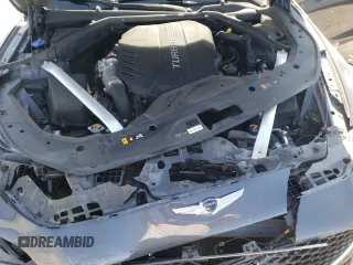 2022 Genesis G70 3.3T with VIN KMTG54TE5NU081156, listed as a Copart auction lot 66565194 with 35,127 mi miles and Salvage Title. Bid and sale history available at carsss.com. Image 12.