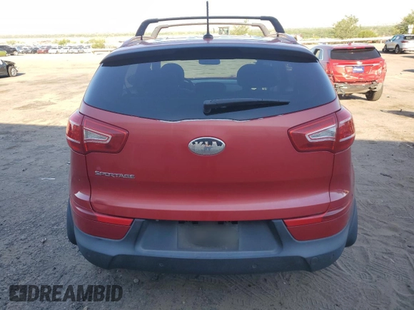 2013 Kia Sportage LX with VIN KNDPBCA26D7400149, listed as a Copart auction lot 57918635 with 66,100 mi miles and Salvage title. Bid and sale history available at DreamBid. Image 6.