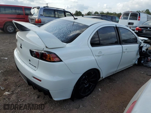 2011 Mitsubishi Lancer Evolution GSR with VIN JA32W8FV4BU033621, listed as a Copart auction lot 71182174 with 129,131 mi miles and Salvage Title. Bid and sale history available at carsss.com. Image 3.