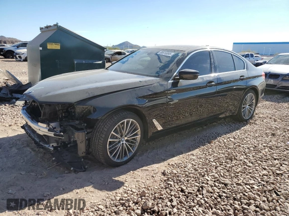 2020 BMW 5 Series 530i with VIN WBAJR3C00LWW66751, listed as a Copart auction lot 88916895 with 38,256 mi miles and Salvage Title. Bid and sale history available at DreamBid. Image 1.