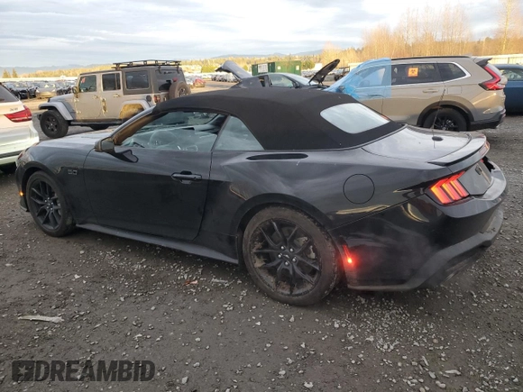 2024 Ford Mustang GT Premium with VIN 1FAGP8FF6R5106317, listed as a Copart auction lot 84027814 with Not provided miles and Salvage title. Bid and sale history available at DreamBid. Image 2.