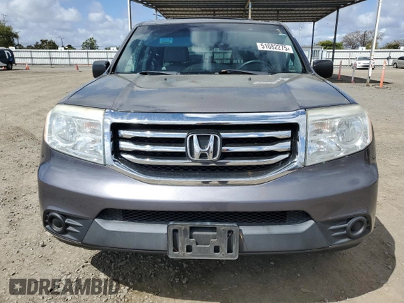 2015 Honda Pilot LX with VIN 5FNYF3H20FB030764, listed as a Copart auction lot 51082275 with 95,797 mi miles and Salvage Title. Bid and sale history available at carsss.com. Image 5.