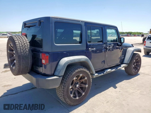 2013 Jeep Wrangler Unlimited Sport with VIN 1C4HJWDG2DL620654, listed as a Copart auction lot 52704645 with 133,932 mi miles and Clean title. Bid and sale history available at DreamBid. Image 3.