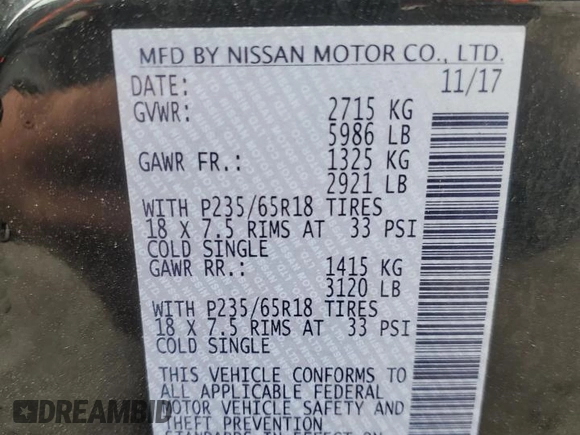 2018 Infiniti QX60 with VIN 5N1DL0MN2JC510411, listed as a Copart auction lot 48258305 with 97,921 mi miles and Salvage Title. Bid and sale history available at carsss.com. Image 16.