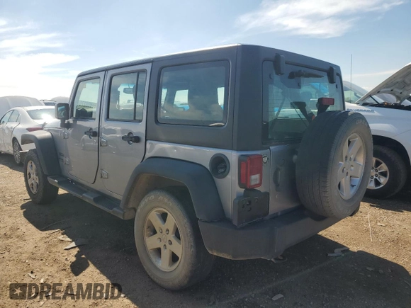 2016 Jeep Wrangler Unlimited Sport RHD with VIN 1C4BJWKG4GL318456, listed as a Copart auction lot 55808275 with 221,639 mi miles and Clean title. Bid and sale history available at DreamBid. Image 2.