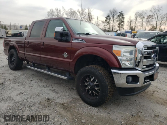 2016 Ford Super Duty F-250 SRW Lariat with VIN 1FT7W2BT6GEA42153, listed as a Copart auction lot 48861905 with 99,361 mi miles and Salvage Title. Bid and sale history available at carsss.com. Image 4.