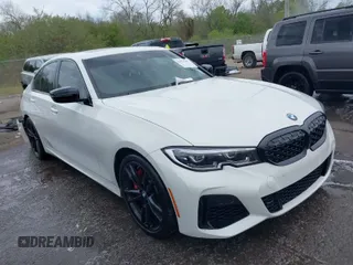2021 BMW 3 Series M340i with VIN 3MW5U7J01M8B74069, listed as a IAAI auction lot 41879940 with 61,721 mi miles. Bid and sale history available at carsss.com. Image 1.