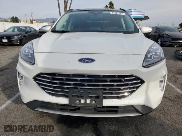 2022 Ford Escape Titanium Plug-In Hybrid с VIN 1FMCU0LZ8NUB45858, выставлен на аукционе Copart как лот 84727544 с пробегом 8 612 миль миль и Списание • Salvage title. История ставок и продаж доступна на DreamBid. Изображение 5.