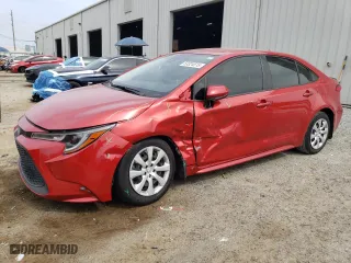 2021 Toyota Corolla LE with VIN JTDEPMAE6MJ182452, listed as a Copart auction lot 53324515 with 12,608 mi miles and Salvage Title. Bid and sale history available at carsss.com. Image 1.