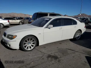 2006 BMW 7 Series 750Li with VIN WBAHN83506DT60958, listed as a Copart auction lot 88571665 with 161,779 mi miles and Salvage Title. Bid and sale history available at carsss.com. Image 1.