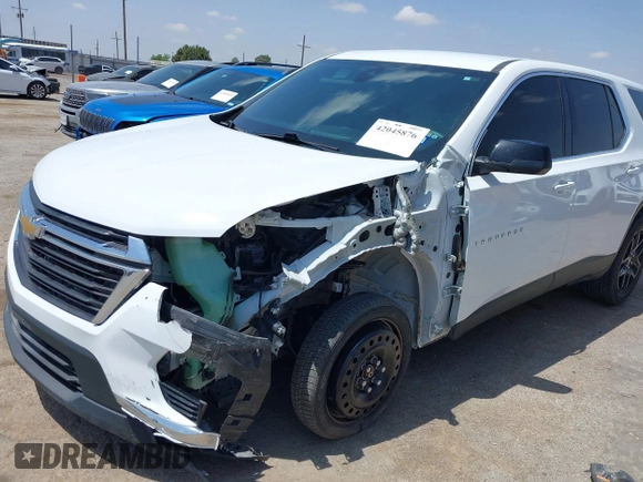 2022 Chevrolet Traverse LS with VIN 1GNERFKW2NJ132976, listed as a IAAI auction lot 42045876 with 55,601 mi miles and . Bid and sale history available at DreamBid. Image 6.