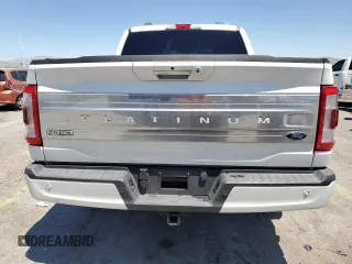 2021 Ford F-150 XL with VIN 1FTFW1CD7MFA89727, listed as a Copart auction lot 58373395 with 43,757 mi miles and Salvage title. Bid and sale history available at DreamBid. Image 6.