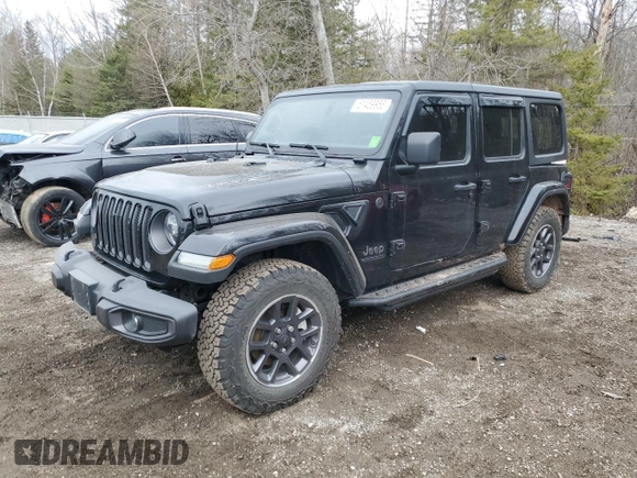 2021 Jeep Wrangler Unlimited Sport S z VIN 1C4HJXDGXMW583129, wystawiony jako Copart lot #51459955 z przebiegiem 63 929 mil mil oraz Szkoda całkowita • Salvage title. Historia ofert i sprzedaży dostępna na DreamBid. Obrazek 1.