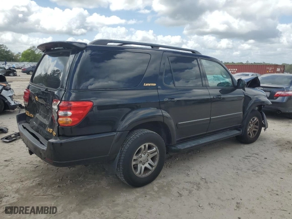 2004 Toyota Sequoia Limited with VIN 5TDBT48A74S216869, listed as a Copart auction lot 51579025 with 130,371 mi miles and Salvage Title. Bid and sale history available at carsss.com. Image 3.