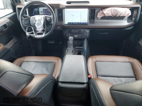 2021 Ford Bronco with VIN 1FMEE5DP2MLA87301, listed as a Copart auction lot 60791335 with 37,296 mi miles and Salvage title. Bid and sale history available at DreamBid. Image 8.