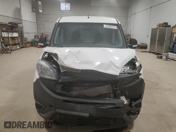 2019 Ram ProMaster City Cargo Tradesman with VIN ZFBHRFAB0K6N45789, listed as a Copart auction lot 47836375 with 152,626 mi miles and Salvage Title. Bid and sale history available at carsss.com. Image 5.