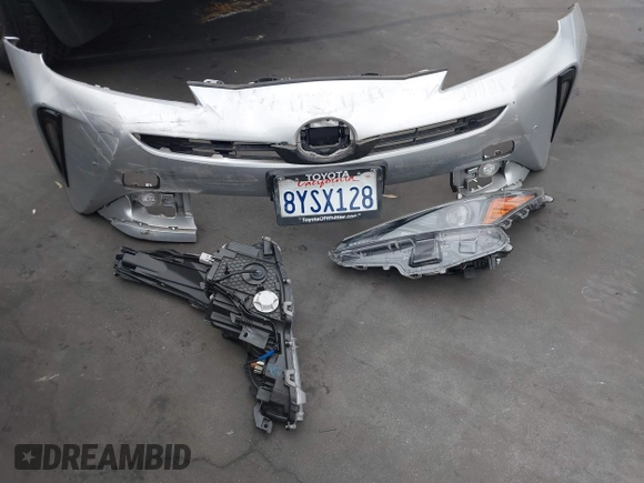 2022 Toyota Prius L Eco with VIN JTDKAMFU8N3164240, listed as a IAAI auction lot 41892462 with 35,980 mi miles and . Bid and sale history available at DreamBid. Image 12.