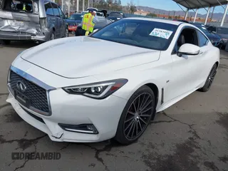 2018 Infiniti Q60 Luxe with VIN JN1CV7EK6JM200248, listed as a IAAI auction lot 41383059 with 55,459 mi miles and . Bid and sale history available at carsss.com. Image 17.