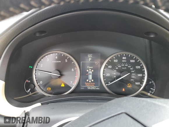 2016 Lexus NX 200t with VIN JTJBARBZ0G2050088, listed as a Copart auction lot 45145555 with 56,282 mi miles and Salvage title. Bid and sale history available at DreamBid. Image 9.