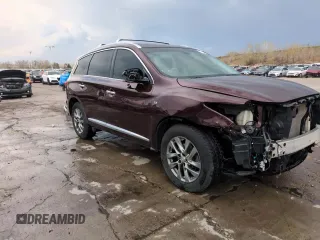 2015 Infiniti QX60 with VIN 5N1AL0MM6FC507755, listed as a Copart auction lot 54202075 with 138,426 mi miles and Salvage Title. Bid and sale history available at DreamBid. Image 15.