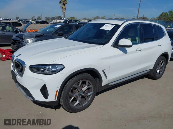 2024 BMW X3 sDrive30i with VIN 5UX43DP00R9X15423, listed as a IAAI auction lot 41866754 with 5,548 mi miles and . Bid and sale history available at DreamBid. Image 17.