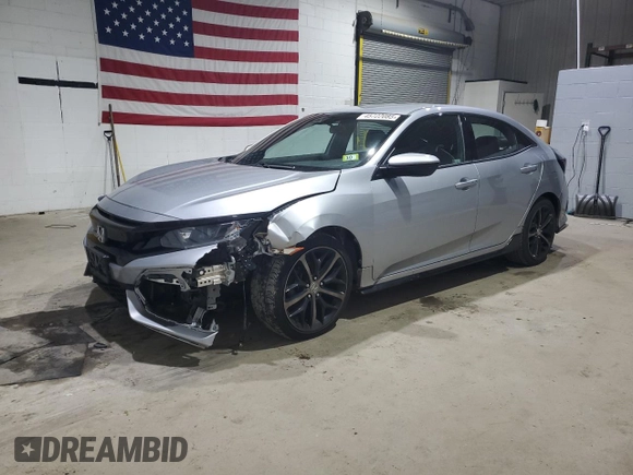 2021 Honda Civic Sport with VIN SHHFK7H47MU400406, listed as a Copart auction lot 45722085 with 28,107 mi miles and Salvage Title. Bid and sale history available at DreamBid. Image 1.