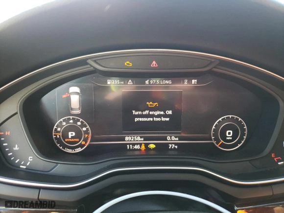 2018 Audi A4 allroad Premium Plus with VIN WA18NAF42JA063708, listed as a Copart auction lot 71479983 with 89,258 mi miles. Bid and sale history available at carsss.com. Image 9.
