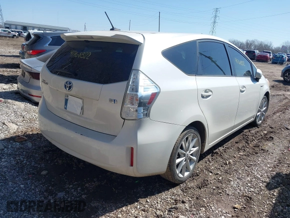 2012 Toyota Prius Two with VIN JTDZN3EU7C3135999, listed as a IAAI auction lot 41768322 with 286,863 mi miles and . Bid and sale history available at DreamBid. Image 4.