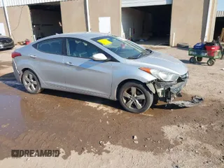 2013 Hyundai Elantra Limited with VIN KMHDH4AE5DU855797, listed as a IAAI auction lot 40543503 with 201,120 mi miles. Bid and sale history available at carsss.com. Image 1.