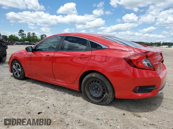 2020 Honda Civic LX with VIN 2HGFC2F63LH515603, listed as a Copart auction lot 56535385 with 42,517 mi miles and Salvage title. Bid and sale history available at DreamBid. Image 2.