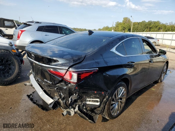 2022 Lexus ES with VIN 58AEZ1B14NU112263, listed as a Copart auction lot 75753214 with 47,677 mi miles and Salvage Title. Bid and sale history available at carsss.com. Image 3.