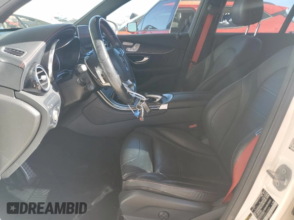 2017 Mercedes-Benz GLC with VIN WDC0G6EB9HF258898, listed as a Copart auction lot 80385914 with 98,318 mi miles and Salvage Title. Bid and sale history available at carsss.com. Image 7.