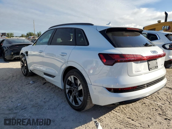 2022 Audi e-tron Premium with VIN WA1AAAGE5NB006164, listed as a Copart auction lot 79692604 with 15,918 mi miles and Salvage Title. Bid and sale history available at carsss.com. Image 2.