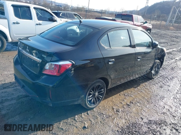 2024 Mitsubishi Mirage ES z VIN ML32FUFJ9RHF11080, wystawiony jako IAAI lot #41519944 z przebiegiem 8 800 mil mil oraz . Historia ofert i sprzedaży dostępna na DreamBid. Obrazek 4.