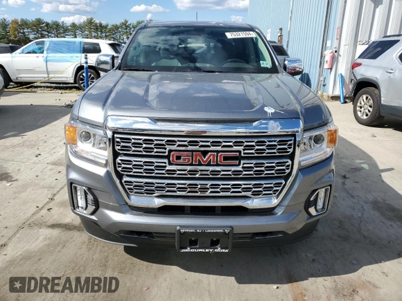 2022 GMC Canyon 4WD Denali with VIN 1GTG6EENXN1284835, listed as a Copart auction lot 75321594 with 7,419 mi miles and Salvage Title. Bid and sale history available at carsss.com. Image 5.