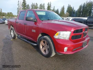 2014 Ram 1500 Express with VIN 1C6RR7KT3ES158395, listed as a IAAI auction lot 41799134 with 153,047 mi miles. Bid and sale history available at carsss.com. Image 1.