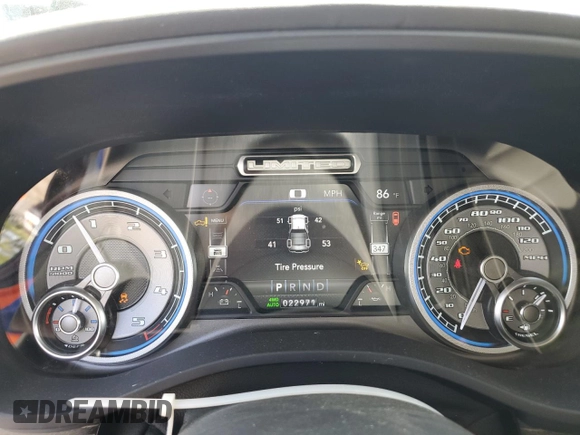 2022 Ram 1500 Limited with VIN 1C6SRFHM8NN192388, listed as a Copart auction lot 55816105 with 22,971 mi miles and Salvage title. Bid and sale history available at DreamBid. Image 9.