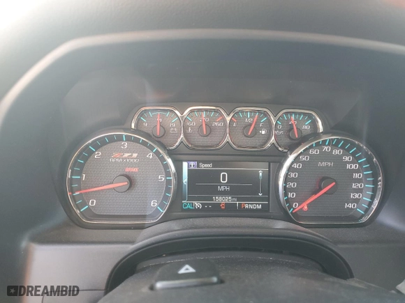 2015 Chevrolet Silverado 1500 LT with VIN 3GCUKRECXFG460919, listed as a Copart auction lot 51532965 with 158,025 mi miles and Salvage Title. Bid and sale history available at carsss.com. Image 9.