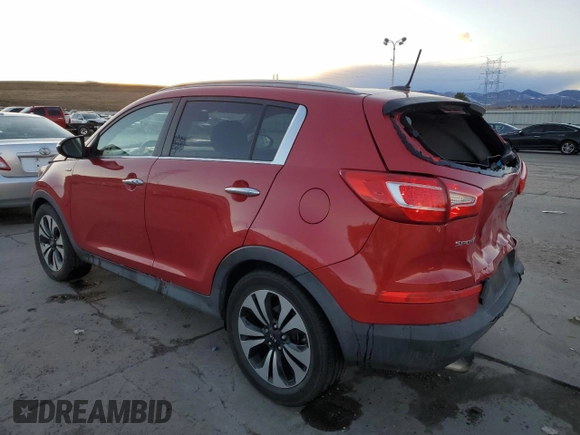 2011 Kia Sportage SX with VIN KNDPCCA64B7149631, listed as a Copart auction lot 81177404 with 160,192 mi miles and Salvage Title. Bid and sale history available at carsss.com. Image 2.