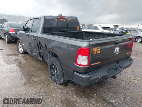 2021 Ram 1500 Big Horn with VIN 1C6RRFBG4MN732254, listed as a IAAI auction lot 41140947 with 76,166 mi miles. Bid and sale history available at carsss.com. Image 3.