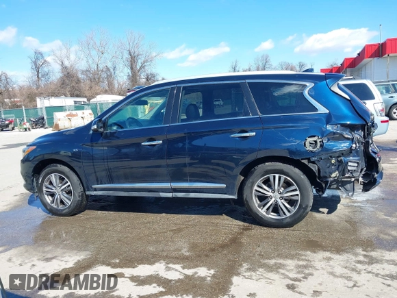 2020 Infiniti QX60 Luxe with VIN 5N1DL0MM5LC518335, listed as a IAAI auction lot 41599967 with 48,548 mi miles and . Bid and sale history available at DreamBid. Image 14.