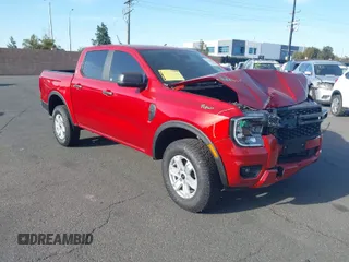 2024 Ford Ranger XL with VIN 1FTER4BH0RLE71938, listed as a IAAI auction lot 41763400 with 397 mi miles. Bid and sale history available at carsss.com. Image 1.