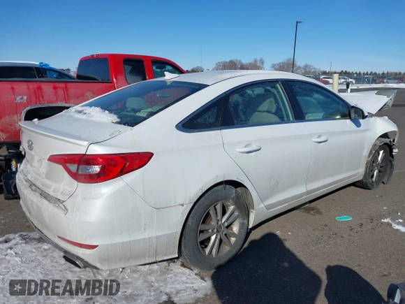 2017 Hyundai Sonata 2.4L with VIN 5NPE24AF4HH451523, listed as a IAAI auction lot 41621196 with 120,703 mi miles. Bid and sale history available at carsss.com. Image 4.