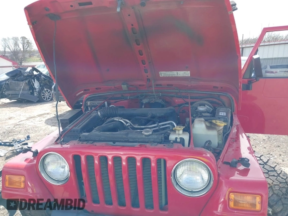 2002 Jeep Wrangler Sport with VIN 1J4FA49S42P771262, listed as a IAAI auction lot 41819403 with 132,871 mi miles. Bid and sale history available at carsss.com. Image 10.
