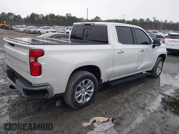2024 Chevrolet Silverado 1500 LTZ with VIN 1GCUDGE84RZ144124, listed as a IAAI auction lot 41430436 with 13,186 mi miles and . Bid and sale history available at DreamBid. Image 4.