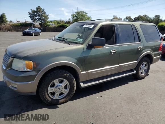 2003 Ford Expedition Eddie Bauer with VIN 1FMFU17L53LA57569, listed as a Copart auction lot 57427235 with Not provided miles and Salvage title. Bid and sale history available at DreamBid. Image 1.