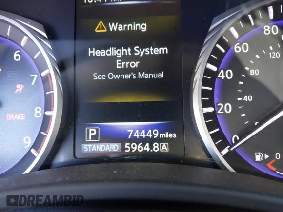 2017 Infiniti Q50 Premium with VIN JN1EV7AR1HM838154, listed as a IAAI auction lot 41623393 with 74,449 mi miles and . Bid and sale history available at DreamBid. Image 16.